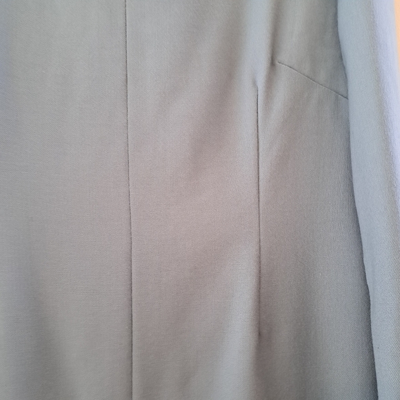 Wool crepe sheath mock neck dress - Picture 7 of 8